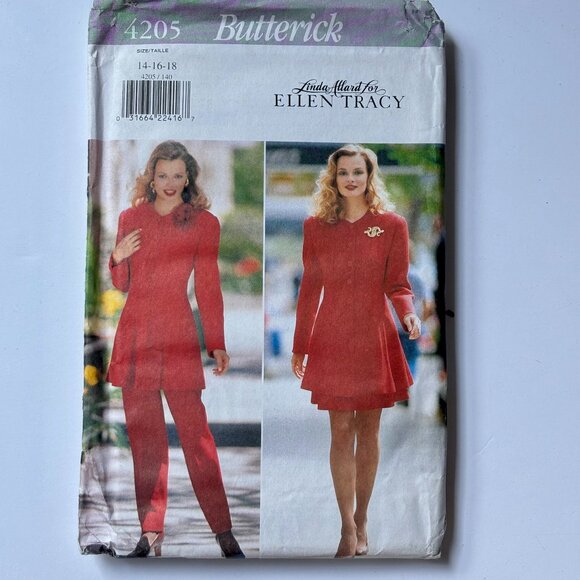 BUtterick 4205 Linda Alard for Ellen Tracy Jacket, Skirt & Pants - Picture 1 of 2